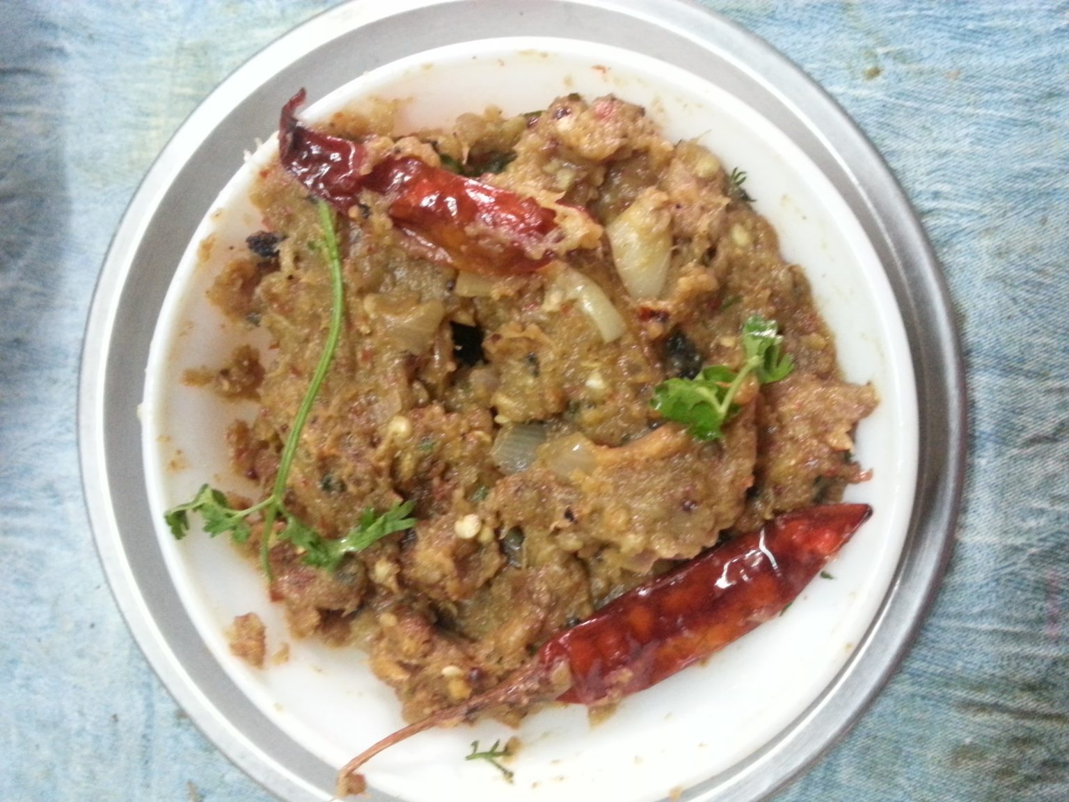 Spicy Brinjal chutney Uma's Recipes Corner!